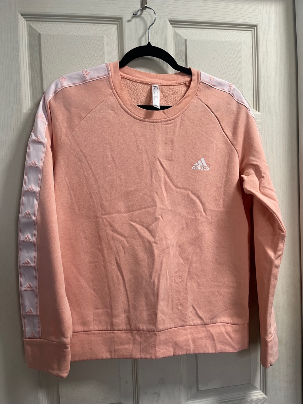 adidas Men’s Light Pink Crewneck Sweatshirt